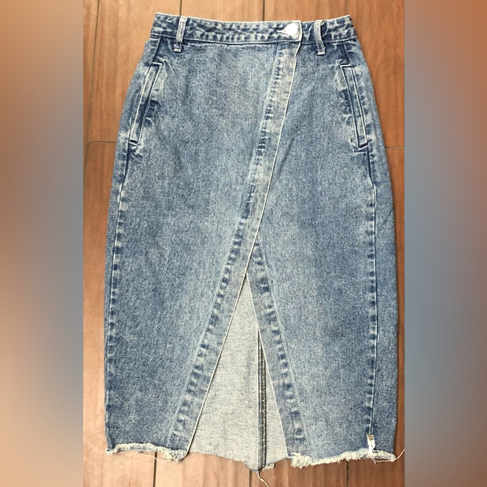 One Teaspoon Blue Denim Society Skirt